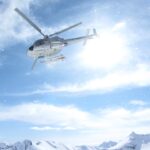 Vol hélicoptère au dessus du massif du Mont Blanc